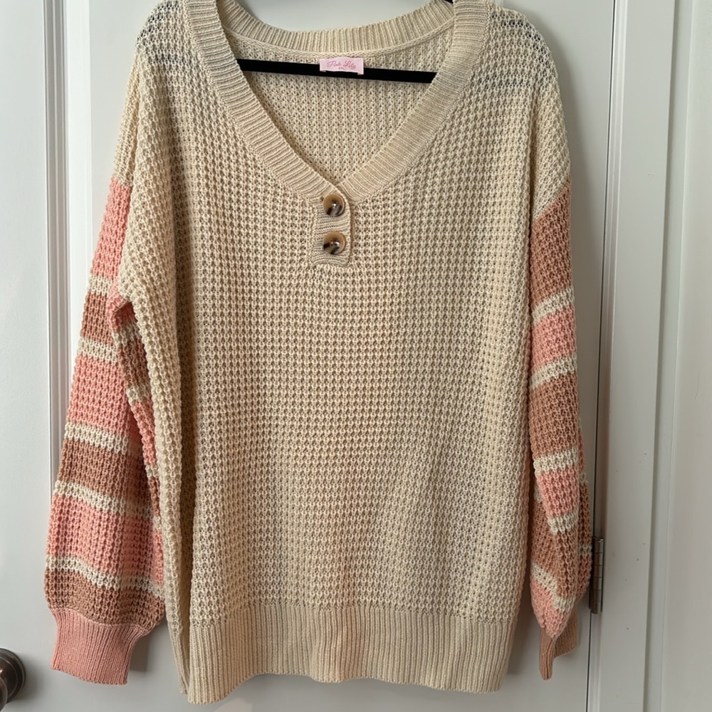 Pink Lily knit sweater